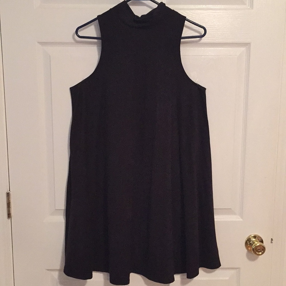 BLACK SUEDE DRESS